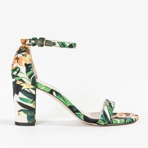 Stuart Weitzman Nearlynude Block Heel Sandals